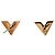 Orecchini Essential V Louis Vuitton placcati oro dorato D'oro - vista 3