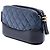 Clutch Chanel Gabrielle Blue Bicolor in pelle di vitello invecchiata con doppia zip e catena Blu navy - vista 2