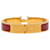 Bracciale Hermès Red Narrow Enamel Clic H PM  - vista 3