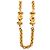 Collana lunga a maglie station Chanel Gold CC placcata oro D'oro - vista 4