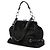 Borsa Chanel Black CC Check Embossed Velvet Belted Side Frame Bag Nero - vista 2