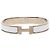 Bracciale Hermès Clic H in smalto bianco stretto GM