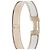 Bracciale Hermès Clic H in smalto bianco stretto GM - vista 4