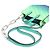 Borsa Louis Vuitton Taurillon Illusion Sac Plat XS Blu Verde chiaro - vista 3