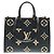 Borsa Louis Vuitton Bicolor Monogram Empreinte OnTheGo MM Nero Beige