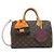 Borsa Louis Vuitton Monogram Speedy Soft Boston Marrone Arancione