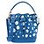 Borsa a Spalla Louis Vuitton Monogram Empreinte Nano Noe Bianco Blu