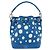 Borsa a Spalla Louis Vuitton Monogram Empreinte Nano Noe Bianco Blu - vista 2