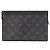 Portafoglio Gaston Monogram Eclipse Reverse di Louis Vuitton Nero Grigio Monogramma - vista 2