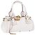 Chloé Chloe Paddington Lock Leather Medium Bianco