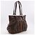 Edge Céline Borsa Celine Macadam Macadam con pelle Large Marrone - vista 3