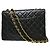 Borsa a tracolla Chanel Flap Chain in raso trapuntato Small Nero - vista 2