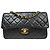 Chanel Timeless - Classic Double Flap Bag Leather 23 Nero