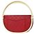 Chanel Hula Hoop gestepptes Lammleder Medium Rot - Ansicht 2