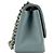 Borsa a tracolla in pelle Chanel in grigio e blu Marrone - vista 2
