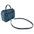 Borsa a tracolla in pelle blu indaco Chanel - vista 11