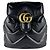 Gucci GG Marmont Lederrucksack Schwarz