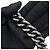 Boy Borsa a tracolla con catena in pelle di vitello martellata nera Chanel Nero - vista 13