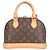 Bolso de hombro Louis Vuitton Alma BB Monogram Castaño - vista 3