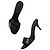 Mule Gucci in pelle nera con logo Nero