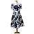 Dolce & Gabbana Minikleid mit Rosen-Print Schwarz Weiß
