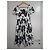 Dolce & Gabbana Minikleid mit Rosen-Print Schwarz Weiß - Ansicht 4