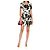 Dolce & Gabbana Minikleid mit Rosen-Print Schwarz Weiß - Ansicht 5