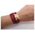 Hermès NEW HERMES DRAG DOUBLE WRAP BRACELET SIZE 2 15.5CM IN EPSOM LEATHER BANGLE Red  - view 9
