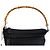 Borsa a mano Gucci Bamboo Nylon Nera Nero - vista 8