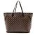 Louis Vuitton Damier Ebene Neverfull GM Tote Marrone