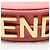 Pequena bolsa hobo de couro Fendi Fendigraphy Rosa - vista 10