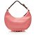 Pequena bolsa hobo de couro Fendi Fendigraphy Rosa - vista 3