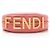 Pequena bolsa hobo de couro Fendi Fendigraphy Rosa - vista 4