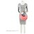 Pequena bolsa hobo de couro Fendi Fendigraphy Rosa - vista 5