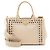 Tote Prada Canapa con cristalli Marrone Beige