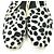 Autre Marque Sciuscia TRAGARA DALMATIAN Samt Schuhe Schwarz Weiß - Ansicht 5
