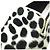 Autre Marque Sciuscia TRAGARA DALMATIAN Samt Schuhe Schwarz Weiß - Ansicht 6