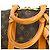 Borsa Keepall Louis Vuitton in tela Monogram 45 Marrone - vista 6