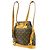 Louis Vuitton Vintage Montsouris Monogram Canvas MM Marrone - vista 2