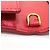 Borsa a tracolla in pelle rossa Prada Rosso - vista 8