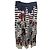 Philosophy Di Alberta Ferretti Philosophy Gonna Lunga Stampa Floreale e Righe Bianco Rosso Blu scuro