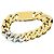 Bracciale a maglia curb Saint Laurent dorato D'oro