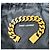 Bracciale a maglia curb Saint Laurent dorato D'oro - vista 4