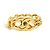 Timeless Chanel 1995 Bracciale Maxi CC Turnlock Catena Dorata D'oro