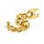 Timeless Chanel 1995 Bracciale Maxi CC Turnlock Catena Dorata D'oro - vista 3