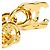 Timeless Chanel 1995 Bracciale Maxi CC Turnlock Catena Dorata D'oro - vista 4