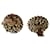 Orecchini a clip Chanel placcati oro cabochon bianco D'oro  - vista 4