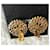 Orecchini a clip Chanel placcati oro cabochon bianco D'oro  - vista 6