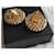 Orecchini a clip Chanel placcati oro cabochon bianco D'oro  - vista 7