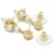 Orecchini Chanel ABH297 Bianco D'oro - vista 3